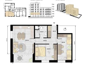 Pronájem bytu 3+kk, Otrokovice, 71 m2