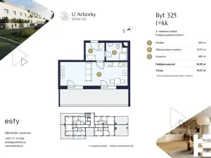 Prodej bytu 1+kk, Praha - Satalice, Za Novákovou zahradou, 35 m2