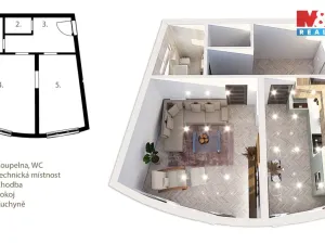 Prodej bytu 1+1, Ostrava - Moravská Ostrava, Nádražní, 52 m2