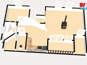 Pronájem bytu 3+kk, Rakovník - Rakovník II, Dukel. hrdinů, 94 m2