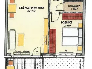 Pronájem bytu 2+kk, Praha - Ruzyně, Stočesova, 60 m2