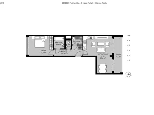 Pronájem bytu 2+kk, Praha - Karlín, Za Karlínským přístavem, 57 m2