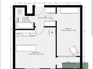 Prodej bytu 2+kk, Praha - Troja, Hnězdenská, 40 m2