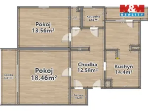Pronájem bytu 2+1, Horní Bělá, 65 m2
