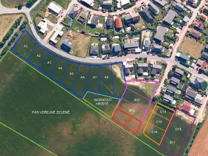 Prodej pozemku pro bydlení, Hrušovany u Brna, Pod Střediskem, 908 m2