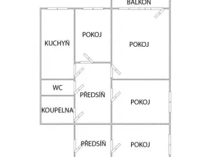 Pronájem bytu 4+1, Litvínov - Janov, Hamerská, 74 m2