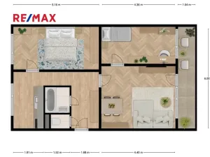 Prodej bytu 3+1, Chrudim, U Stadionu, 57 m2