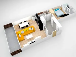 Prodej bytu 2+kk, Praha - Hlubočepy, Silurská, 62 m2