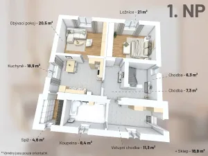 Prodej rodinného domu, Klobuky, V. B. Třebízského, 166 m2