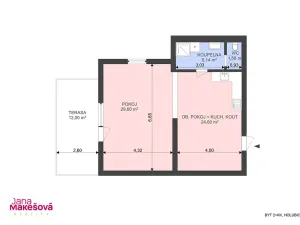 Prodej bytu 2+kk, Holubice, 63 m2