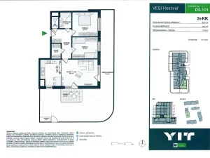 Prodej bytu 3+1, Praha - Hostivař, Nurmiho, 80 m2