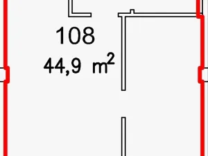 Pronájem bytu 2+kk, Brno, Měřičkova, 44 m2