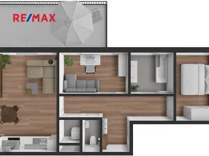 Pronájem bytu 3+kk, Česká Lípa, Jiráskova, 61 m2