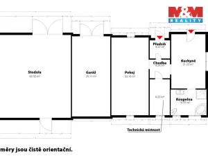 Prodej rodinného domu, Měčín - Radkovice, 83 m2