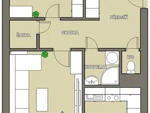 Prodej bytu 3+1, Komárov, Mládežnická, 65 m2