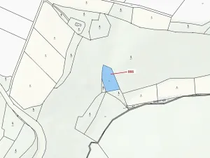 Dražba pozemku, Dešov, 1277 m2