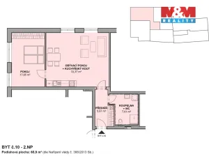 Pronájem bytu 2+kk, Letohrad, Václavské náměstí, 66 m2