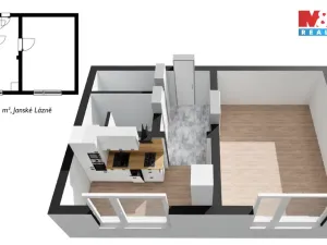 Prodej bytu 1+1, Janské Lázně, Na Sluneční Stráni, 32 m2