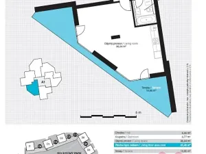 Pronájem bytu 1+kk, Praha - Žižkov, Pitterova, 66 m2