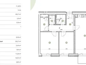 Pronájem bytu 3+kk, Otrokovice - Kvítkovice, Spojovací, 73 m2