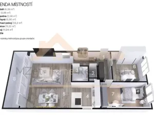 Prodej bytu 3+kk, Praha - Braník, Novodvorská, 68 m2