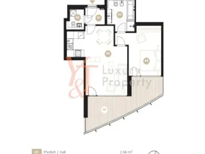 Pronájem bytu 2+kk, Praha - Smíchov, 78 m2