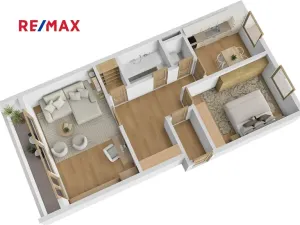 Prodej bytu 2+1, Praha - Čimice, Korycanská, 66 m2