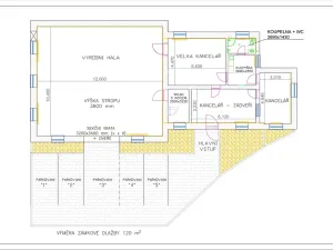 Pronájem výrobních prostor, Bílovice nad Svitavou, Obřanská, 249 m2