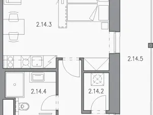 Prodej bytu 1+kk, Černý Důl, 39 m2