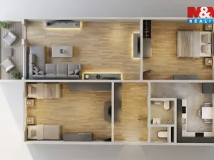 Prodej bytu 3+1, Praha - Záběhlice, Jasmínová, 74 m2