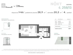 Prodej bytu 1+kk, Praha - Vysočany, Pod pekárnami, 29 m2