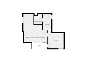 Pronájem bytu 2+kk, Pardubice - Nemošice, Nemošická, 60 m2