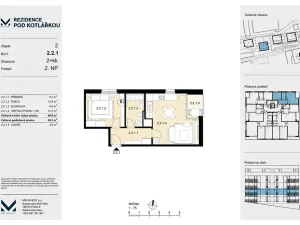 Prodej bytu 2+kk, Praha - Košíře, Leitzova, 47 m2