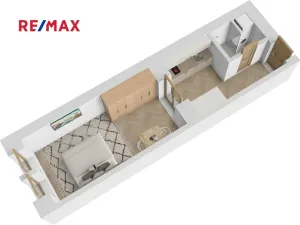 Prodej bytu 1+1, Praha - Smíchov, Kováků, 29 m2