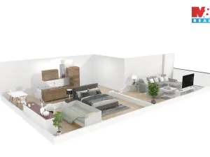 Pronájem bytu 3+1, Poběžovice, Budovatelů, 69 m2