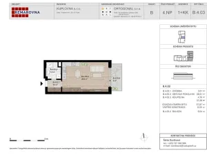 Pronájem bytu 1+kk, Písek, Pražská, 38 m2