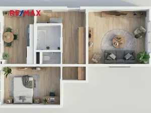 Prodej bytu 2+1, Česká Lípa, Myslbekova, 56 m2