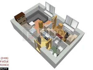 Pronájem bytu 1+1, Neratovice, 28 m2