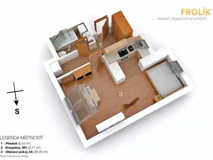 Pronájem bytu 1+kk, Praha - Ruzyně, Sobínská, 36 m2