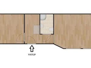 Pronájem bytu 2+1, Brno - Maloměřice, Obřanská, 44 m2