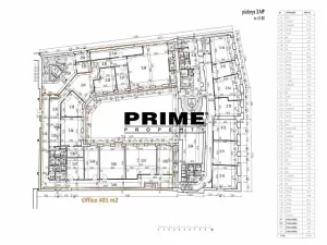 Pronájem kanceláře, Praha - Nové Město, Soukenická, 262 m2