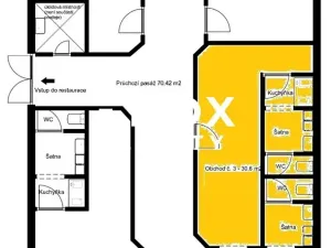Pronájem obchodního prostoru, Praha - Troja, Olštýnská, 64 m2