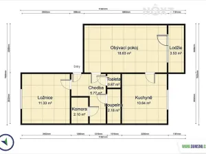 Pronájem bytu 2+1, Šumperk, Tylova, 55 m2