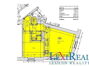 Pronájem bytu 2+kk, Praha - Libeň, Pod Čertovou skalou, 39 m2