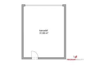 Pronájem kanceláře, Hradec Králové - Pražské Předměstí, Gočárova třída, 32 m2