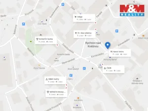 Pronájem kanceláře, Rychnov nad Kněžnou, Staré náměstí, 86 m2