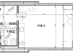 Pronájem bytu 1+kk, Praha, Poděbradská, 37 m2