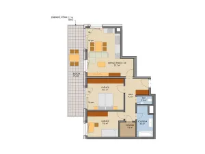 Prodej bytu 3+kk, Praha, Čakovická, 78 m2