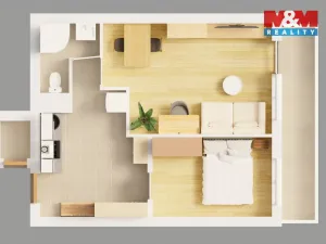 Pronájem bytu 2+kk, Odolena Voda, V Malém háji, 40 m2