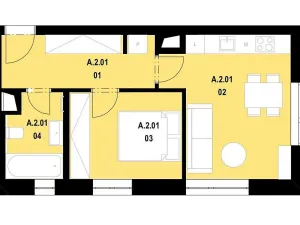 Pronájem bytu 2+kk, Praha - Chodov, K dubu, 41 m2